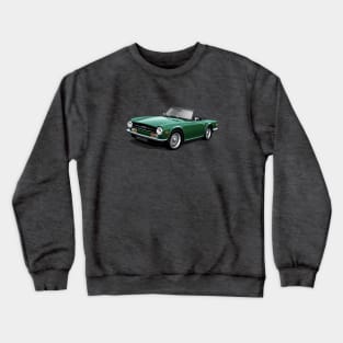 Triumph TR6 in dark green Crewneck Sweatshirt